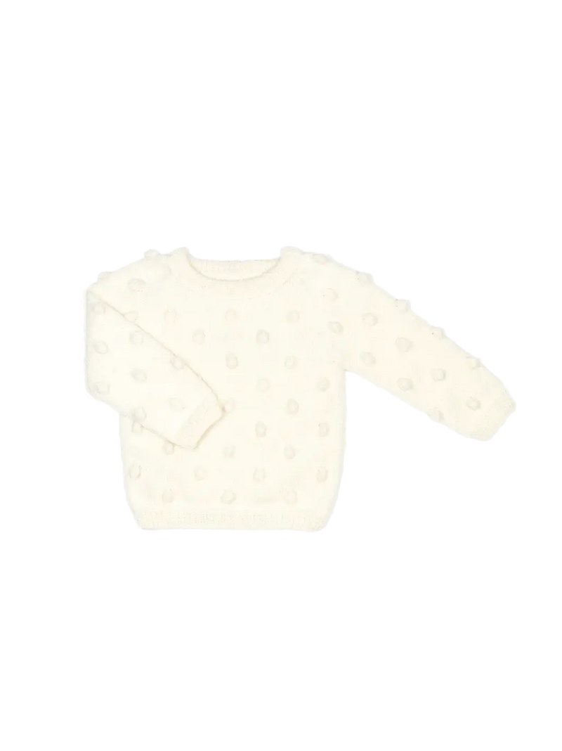 sweterek popcorn z wełny merino Mille Family BÉBÉ Concept