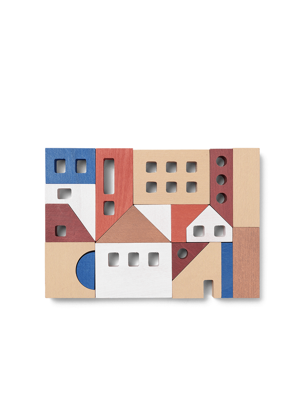 drewniane klocki Little Architect Blocks Ferm Living BÉBÉ Concept