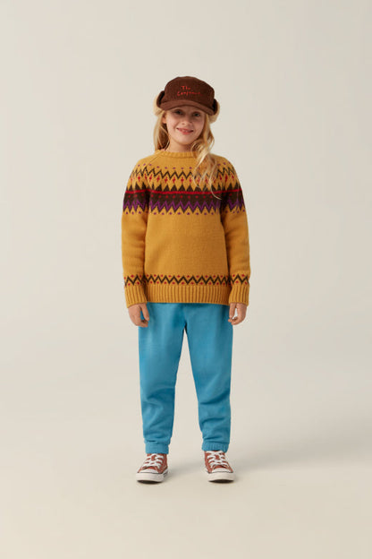 Sweter Zig Zag Yellow Jumper The Campamento BÉBÉ Concept 