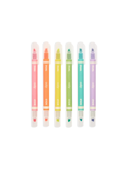 zakreślacze neonowe z dwiema końcówkami Dual Liner Ooly BÉBÉ Concept
