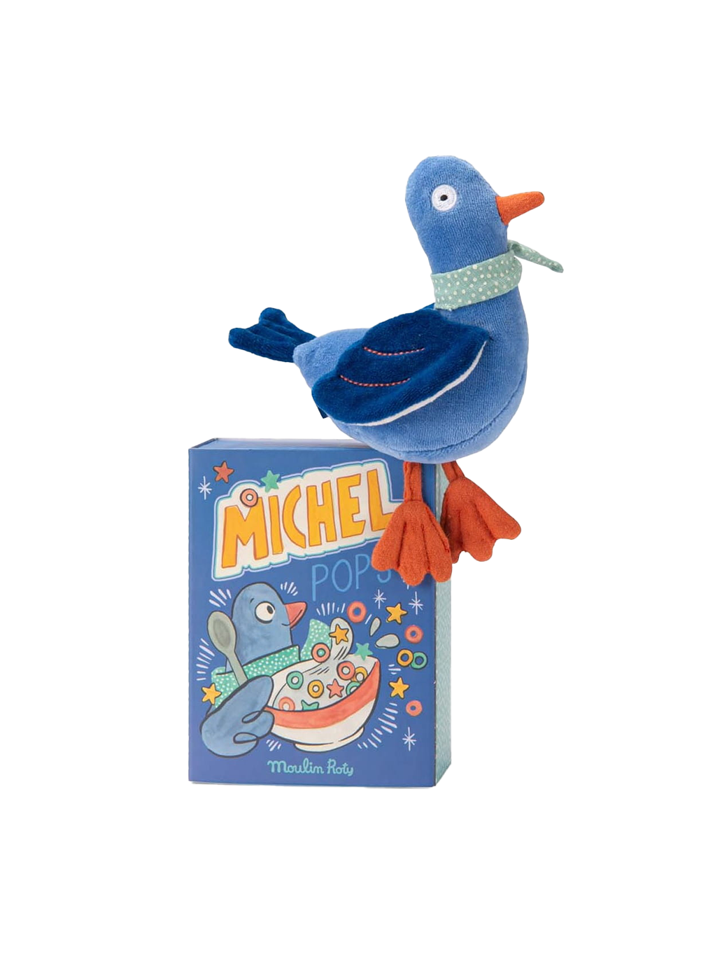 Maskotka grzechotka w pudełku Moulin Roty BÉBÉ Concept 