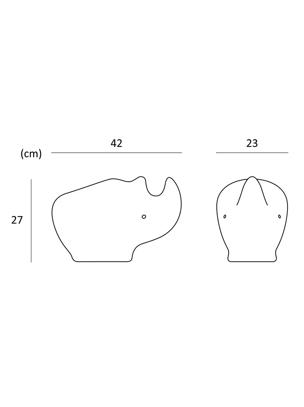 Lampa z eko tworzywa Rhino Lamp EcoBirdy BÉBÉ Concept 