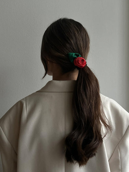 Gumka do włosów Aurora Elastic Red RED