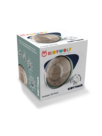 Analogowy timer dla dzieci Kidytimer Kidywolf BÉBÉ Concept 