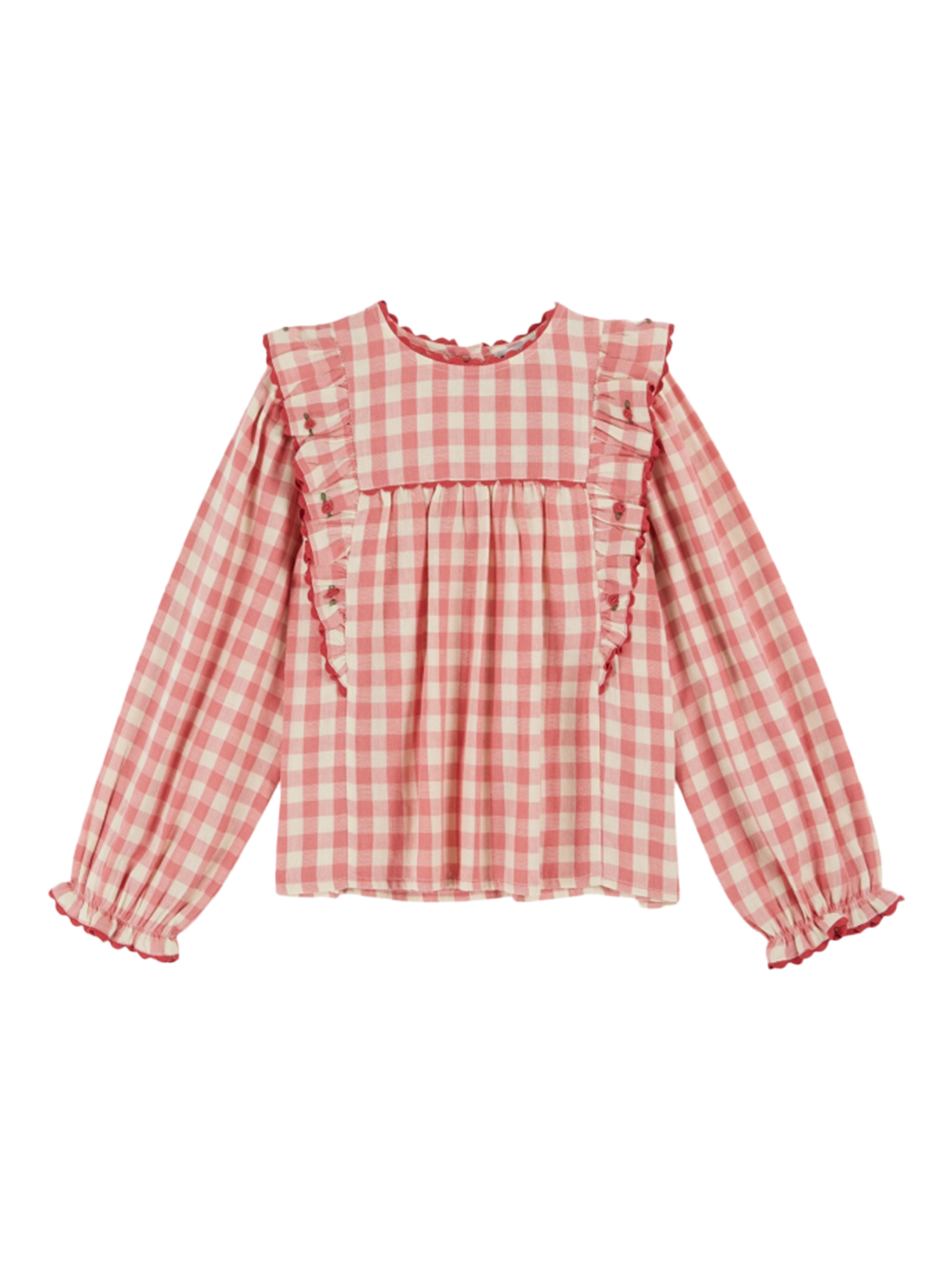 Bluzka Vichy blouse volant Emile et Ida BÉBÉ Concept 