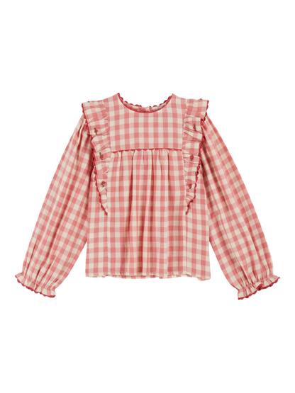 Bluzka Vichy blouse volant Emile et Ida BÉBÉ Concept 