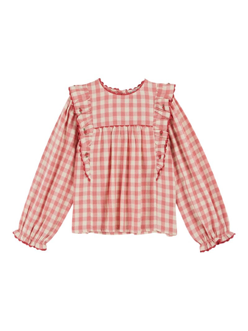 Bluzka Vichy blouse volant Emile et Ida BÉBÉ Concept 