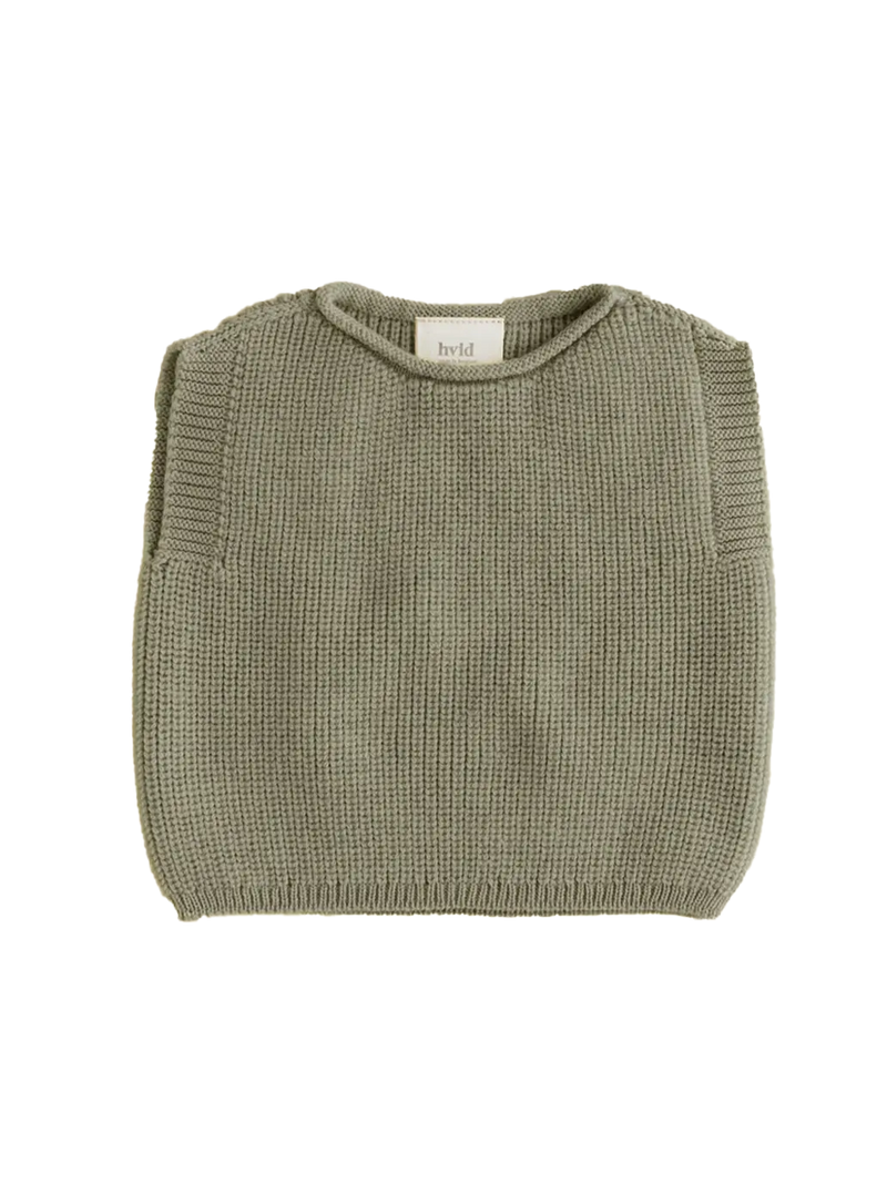 Kamizelka merino dla niemowląt Harvey vest Hvid BEBE Concept 