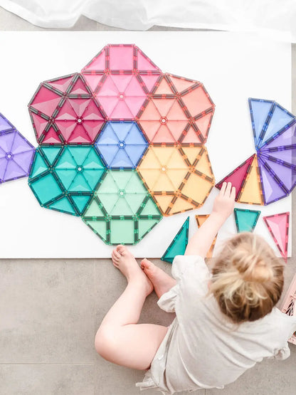 Klocki magnetyczne Pastel Mega Pack Connetix BÉBÉ Concept 