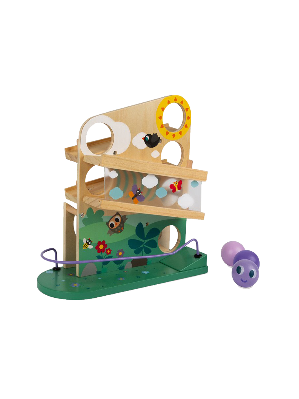 Drewniany kulodrom Gąsienica Janod BÉBÉ Concept 