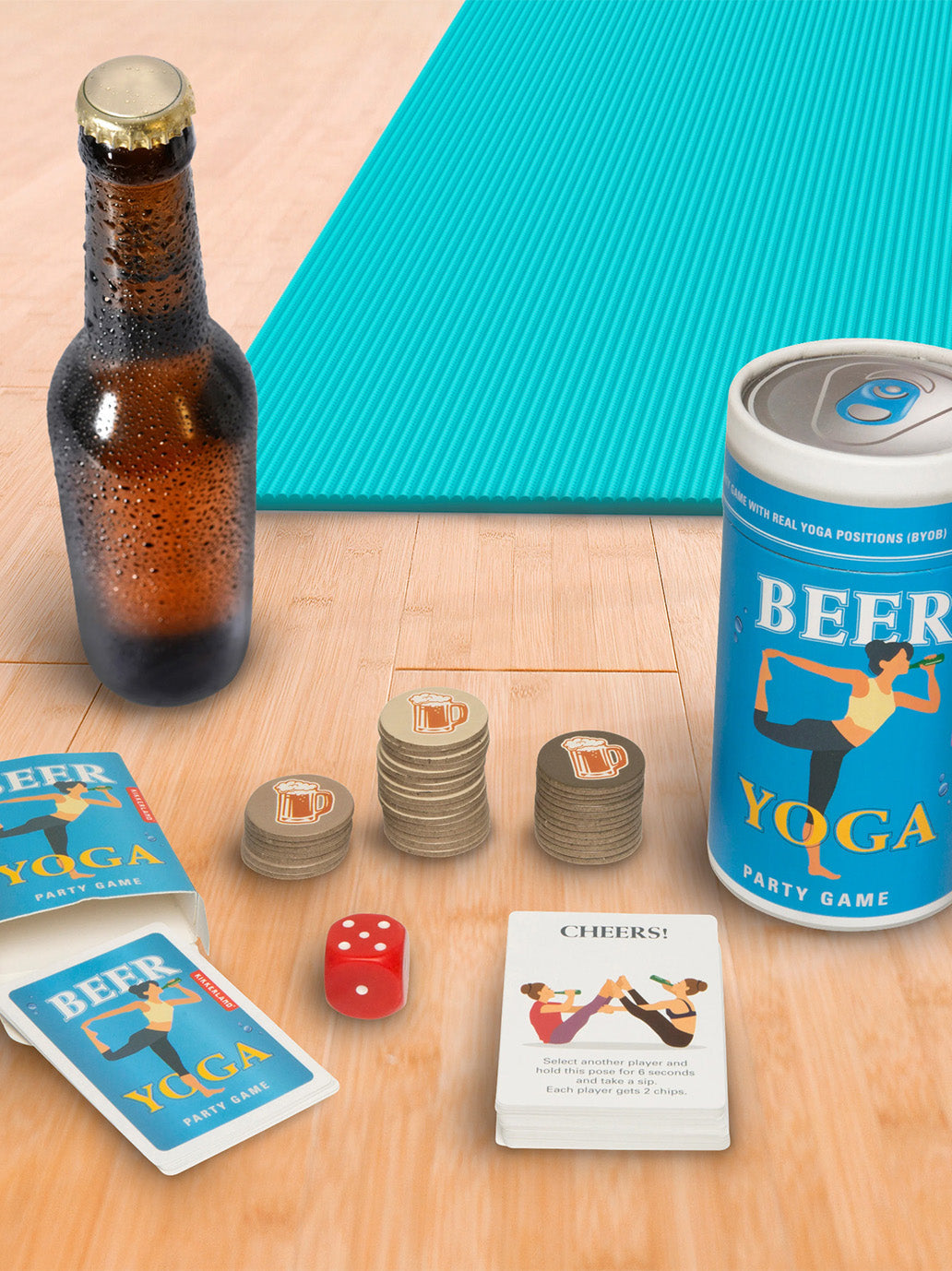 Gra towarzyska Beer Yoga Kikkerland BÉBÉ Concept 