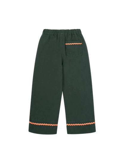 Spodnie Jellymallow ZIgzag Woven Pants Green Jelly Mallow BÉBÉ Concept 