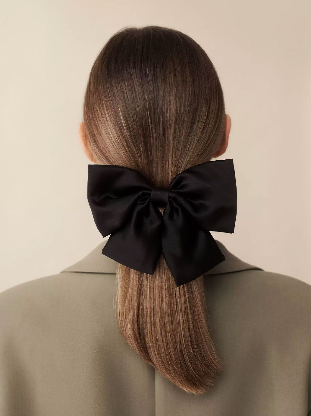 Spinka do włosów The Silk Bow BLACK