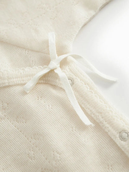 OUTLET Body kopertowe z wełny merino Belita Pointelle | rozm. 50 cm bébé concept BÉBÉ Concept 