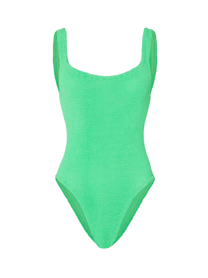 Jednoczęściowy kostium kąpielowy Square Neck LIME