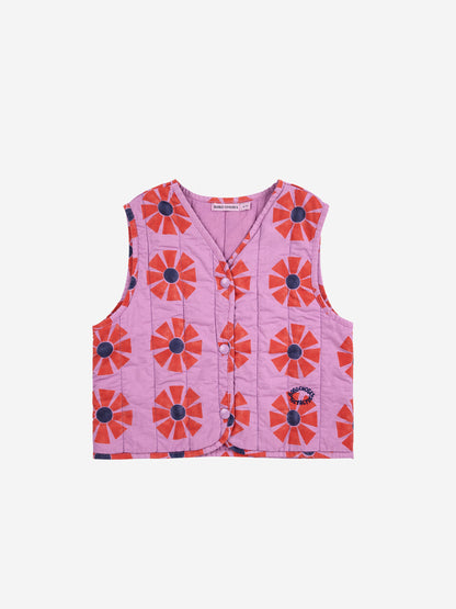 Kaleidoscope all over quilted woven vest Kids Bobo Choses BÉBÉ Concept 