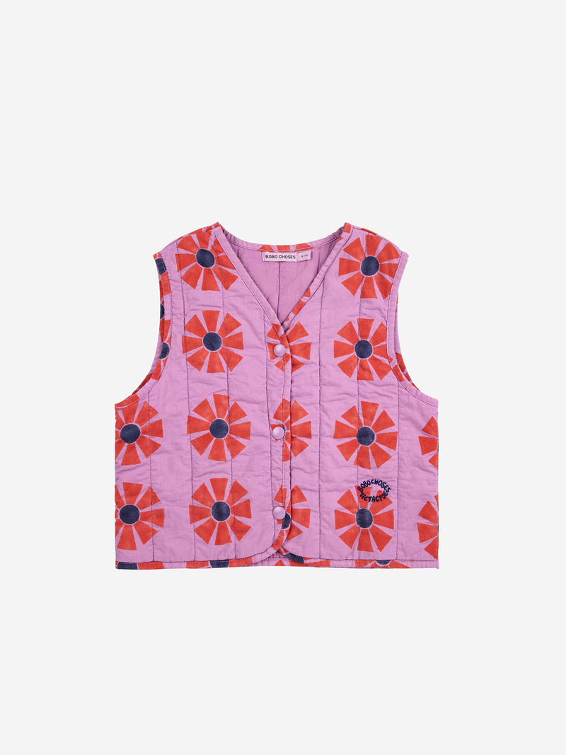 Kaleidoscope all over quilted woven vest Kids Bobo Choses BÉBÉ Concept 