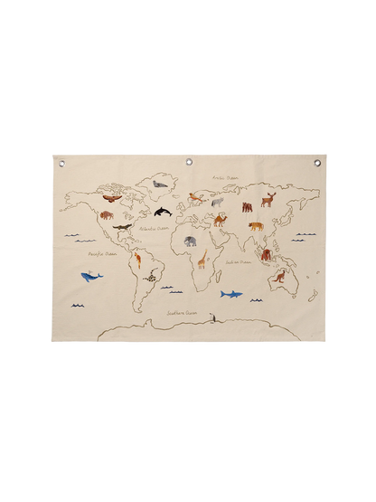 Materiałowa mapa świata