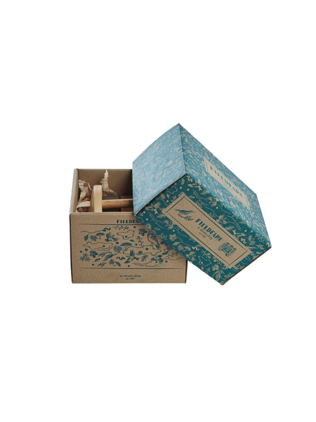 Drewniana grzechotka vintage Fieldfare Wooden Story BÉBÉ Concept