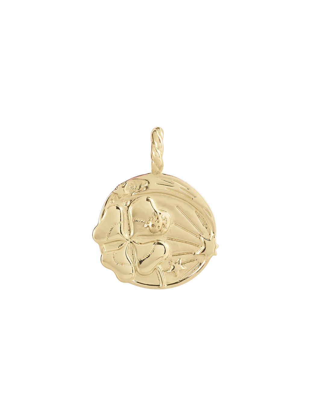 Pozłacana zawieszka Memorable Charm Luck LUCK