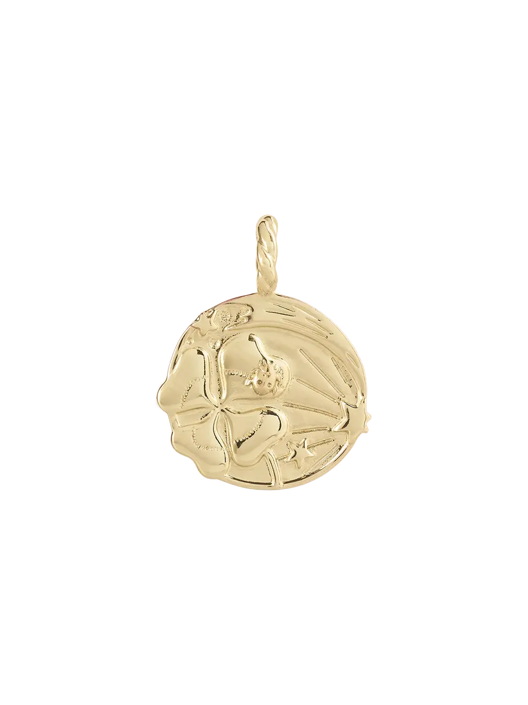 Pozłacana zawieszka Memorable Charm Luck Anna + Nina BÉBÉ Concept 