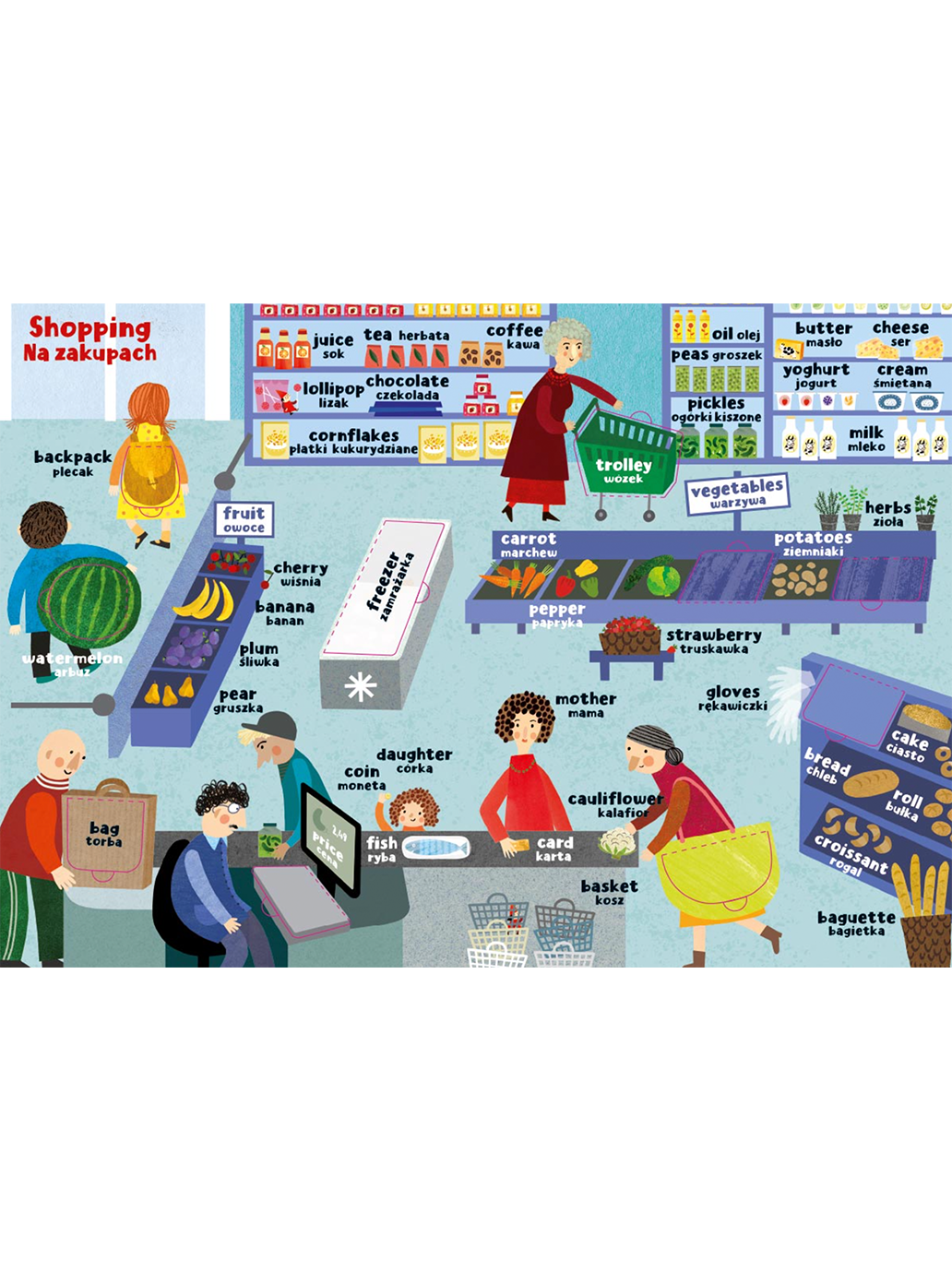 Moja pierwsza encyklopedia polsko-angielska z okienkami Wydawnictwo Nasza Ksiegarnia BÉBÉ Concept