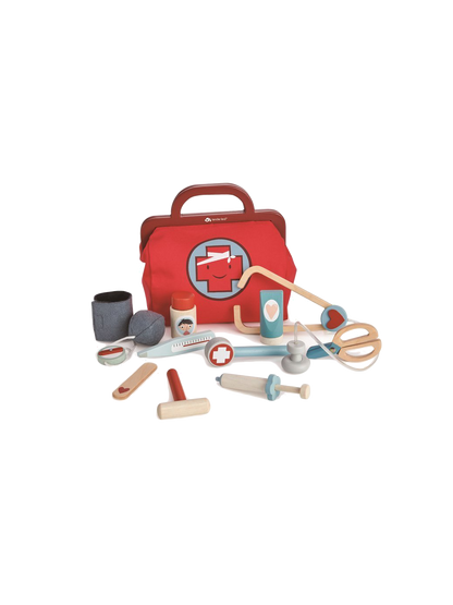Zabawkowy zestaw lekarski z kuferkiem Tender Leaf Toys BÉBÉ Concept