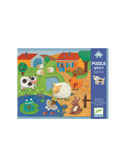 Duże puzzle sensoryczne Farma farma
