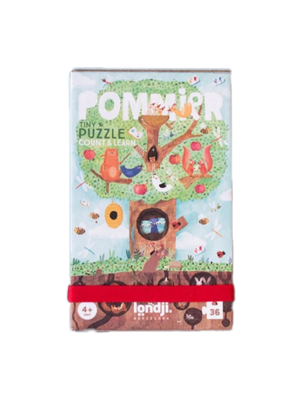 Puzzle kieszonkowe z grą obserwacyjną Jabłonka Londji BÉBÉ Concept 