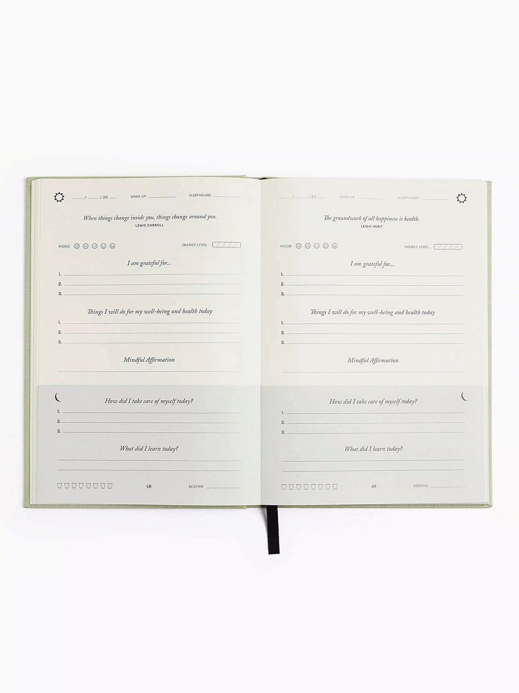 Notatnik The Five Minute Journal Fit Edition Intelligent Change BÉBÉ Concept