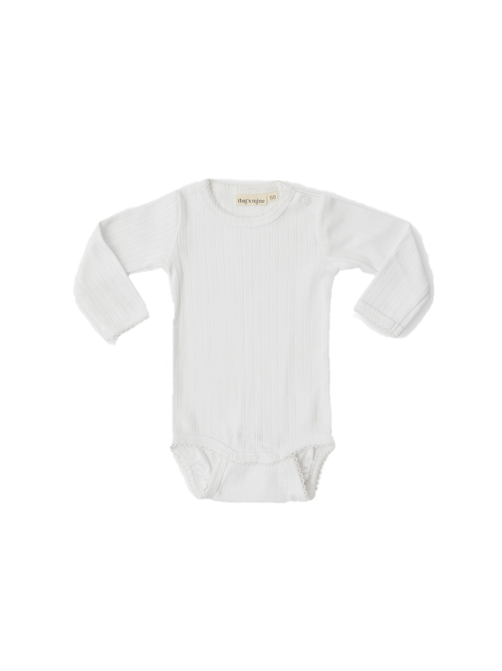 Body z tkaniny pointelle rosnące z dzieckiem Aron That's Mine BÉBÉ Concept