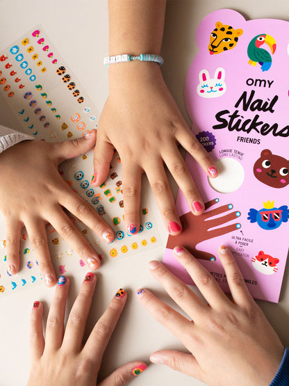 Naklejki na paznokcie dla dzieci 200 sztuk OMY BÉBÉ Concept 