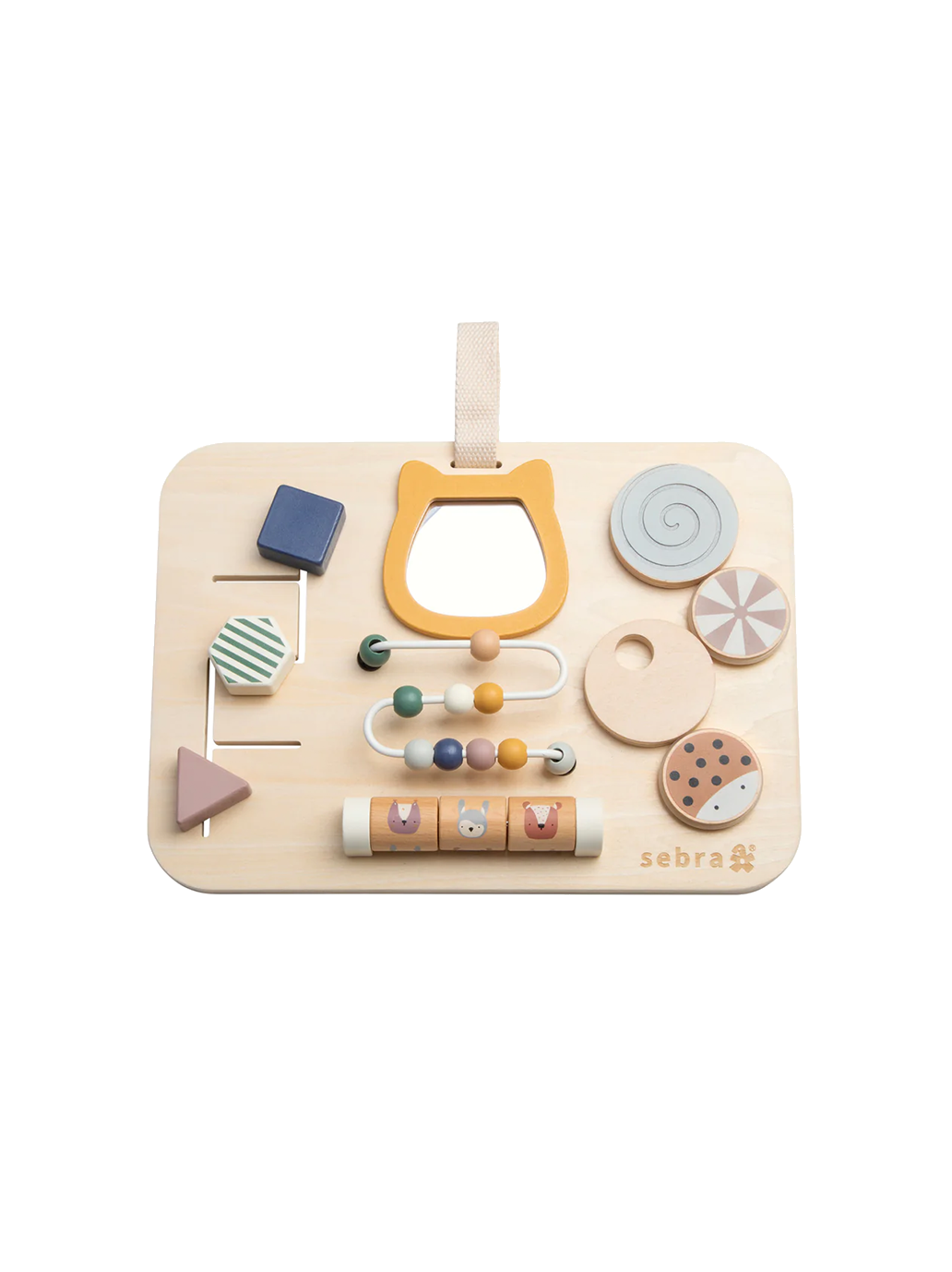 Drewniana tablica sensoryczna Sebra BÉBÉ Concept