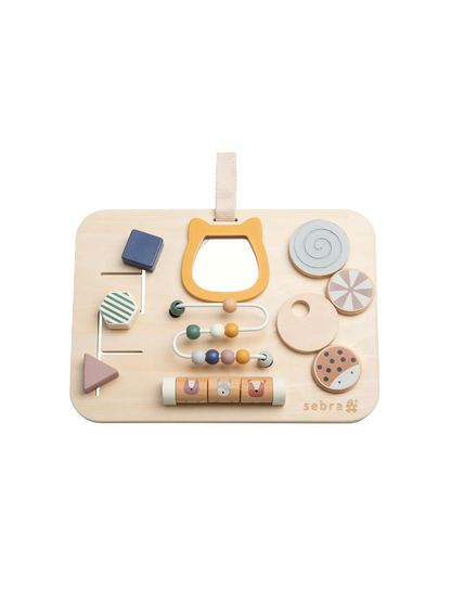 Drewniana tablica sensoryczna Sebra BÉBÉ Concept