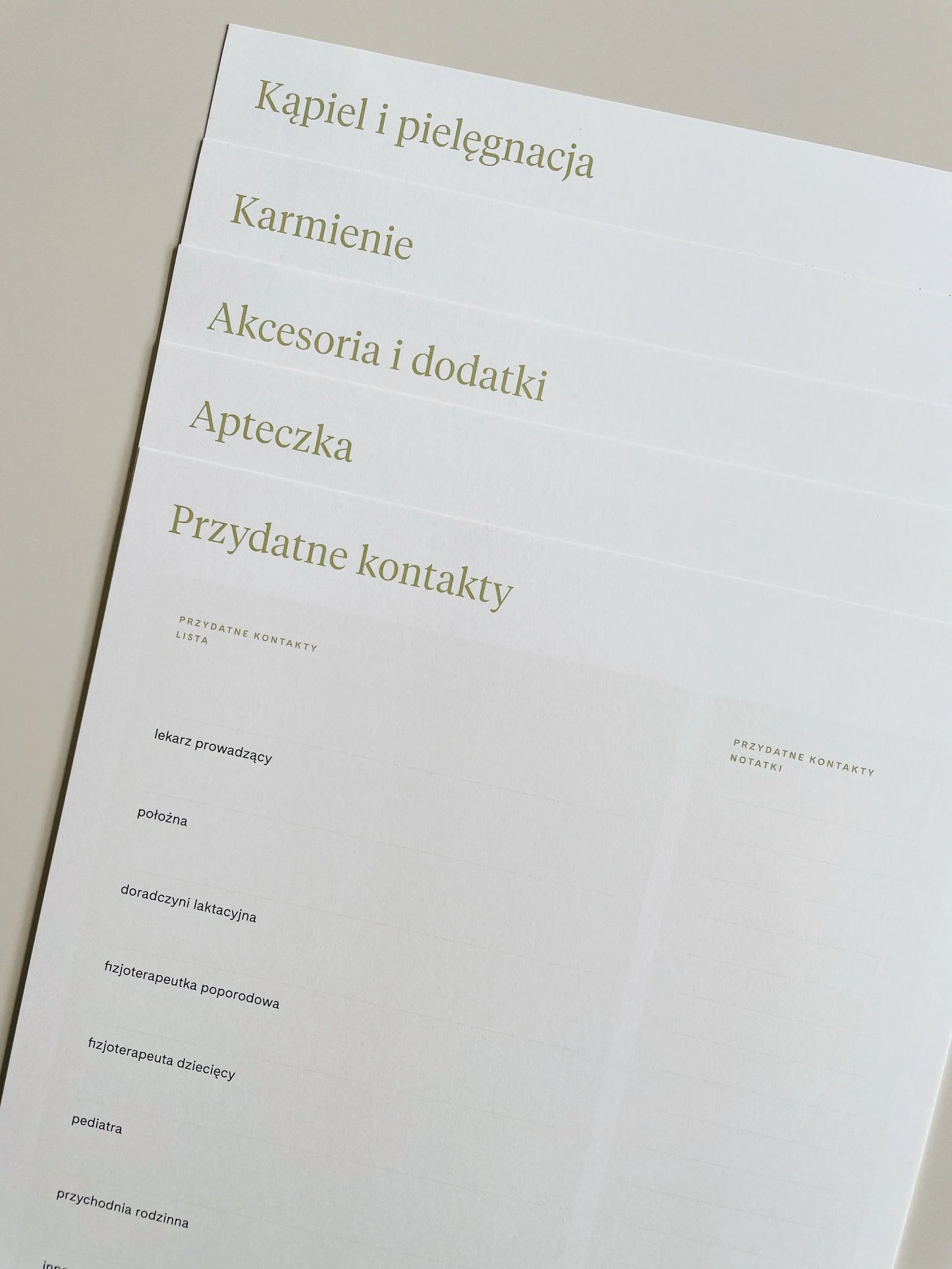 Kompendium Wyprawkowe z teczką bébé concept BÉBÉ Concept