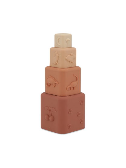 Silikonowa układanka wieża Konges Slojd BÉBÉ Concept