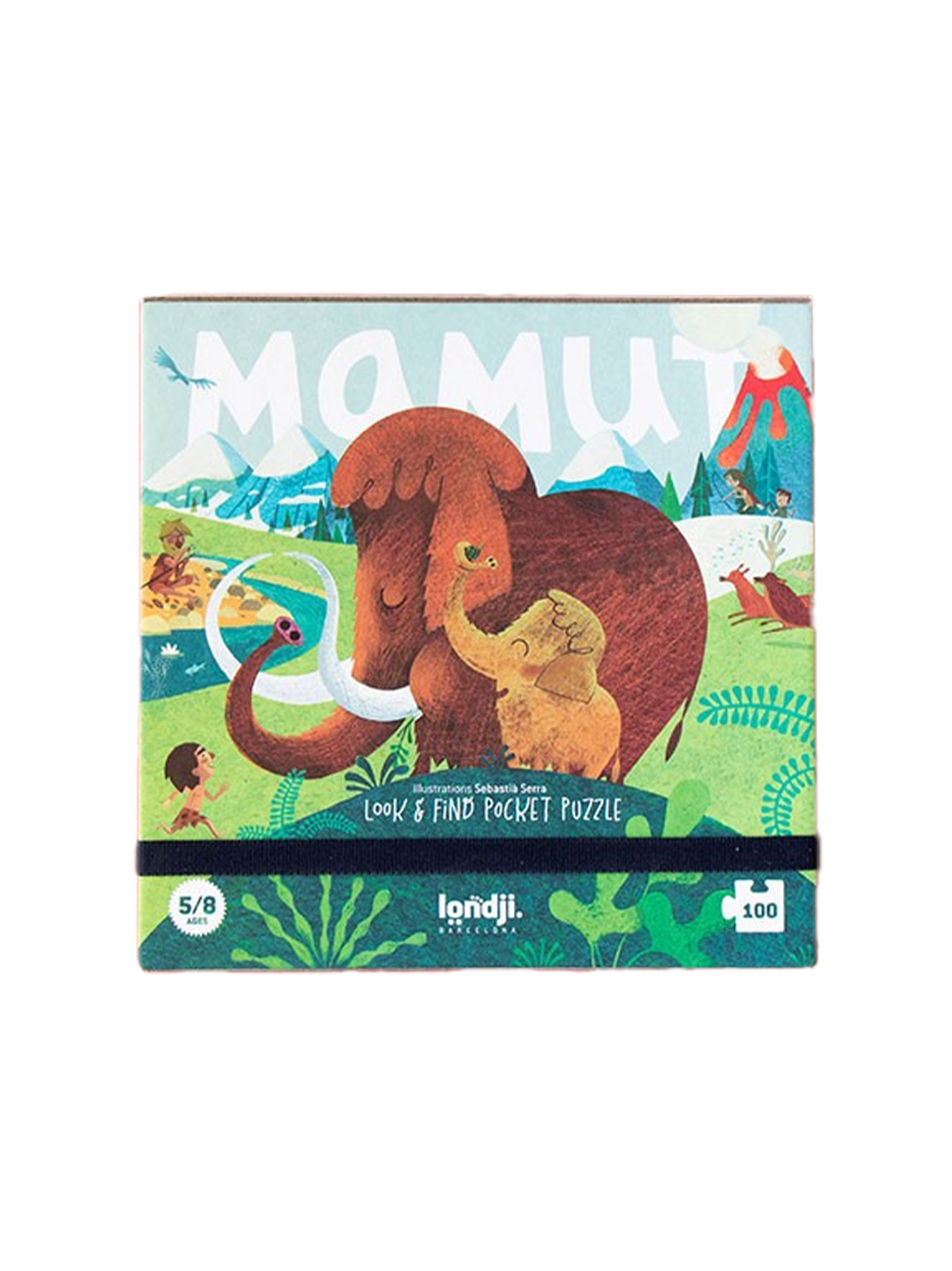 Puzzle kieszonkowe z grą obserwacyjną Mamut Londji BÉBÉ Concept 
