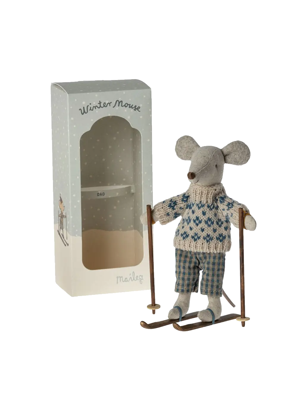 Myszka narciarka Winter Mouse Maileg BEBE Concept 