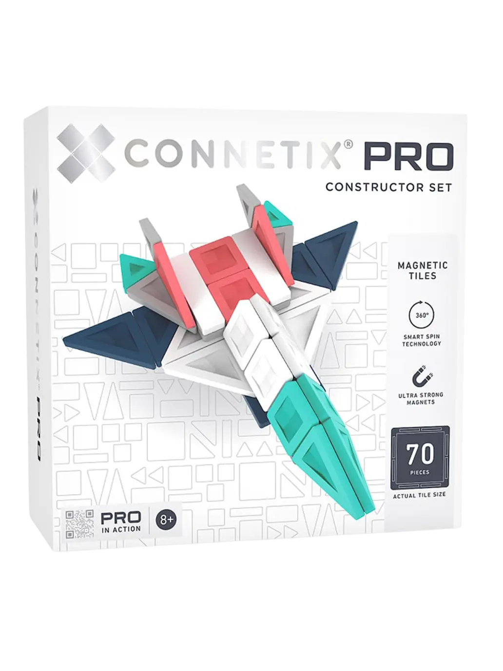 Klocki magnetyczne dla zaawansowanych PRO Constructor Set Connetix BÉBÉ Concept 