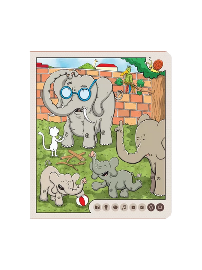 Zwierzęta w zoo. Książka interaktywna Albi BÉBÉ Concept 