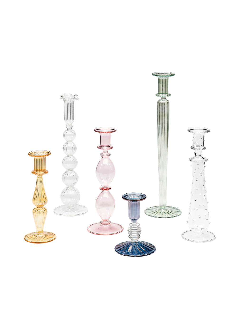 Szklany świecznik Anna + Nina BÉBÉ Concept 