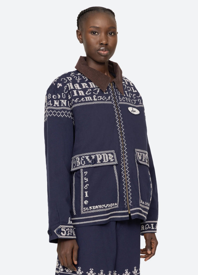 Kit embroidery jacket