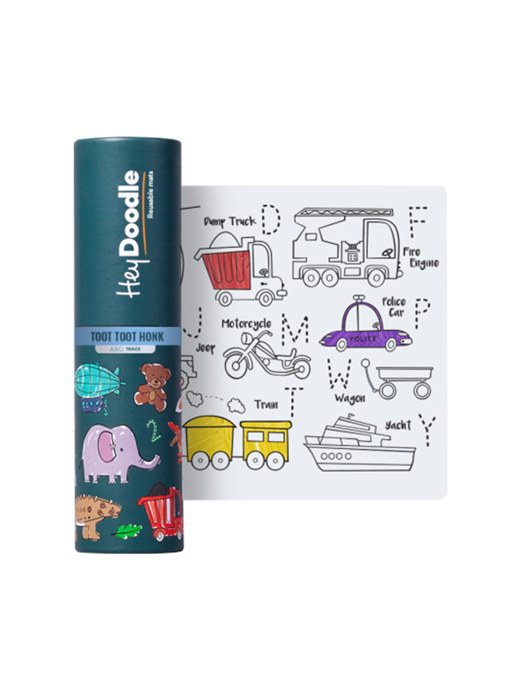 Mata silikonowa do wielokrotnego kolorowania A4 HeyDoodle BÉBÉ Concept 