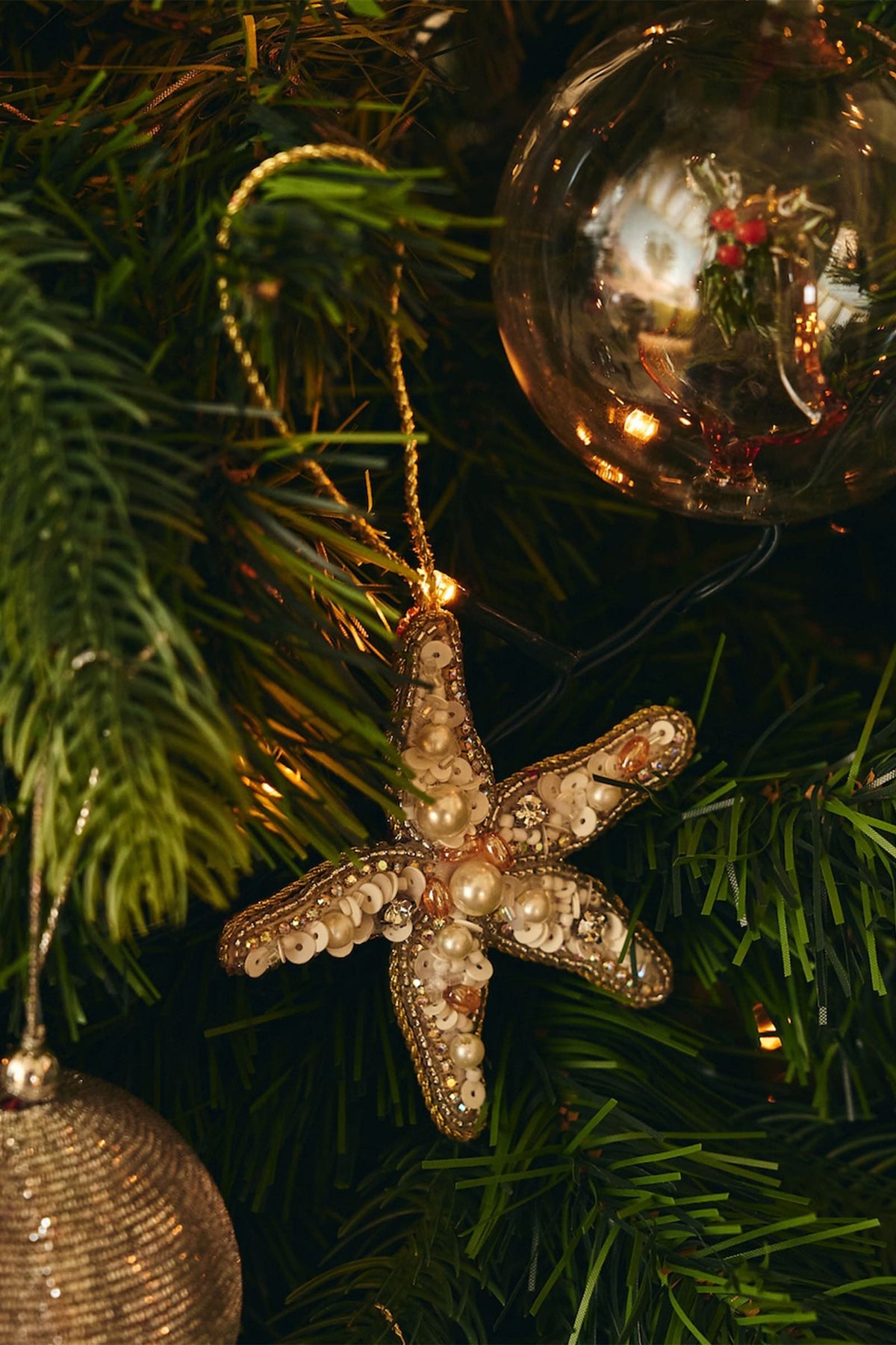 Ozdoba choinkowa Beaded Starfish