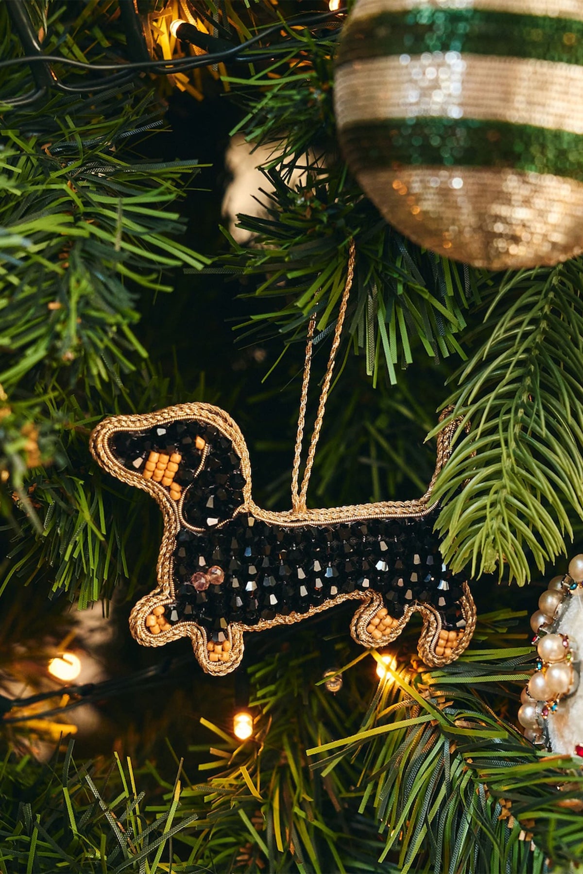 Ozdoba choinkowa Beaded Dachshund