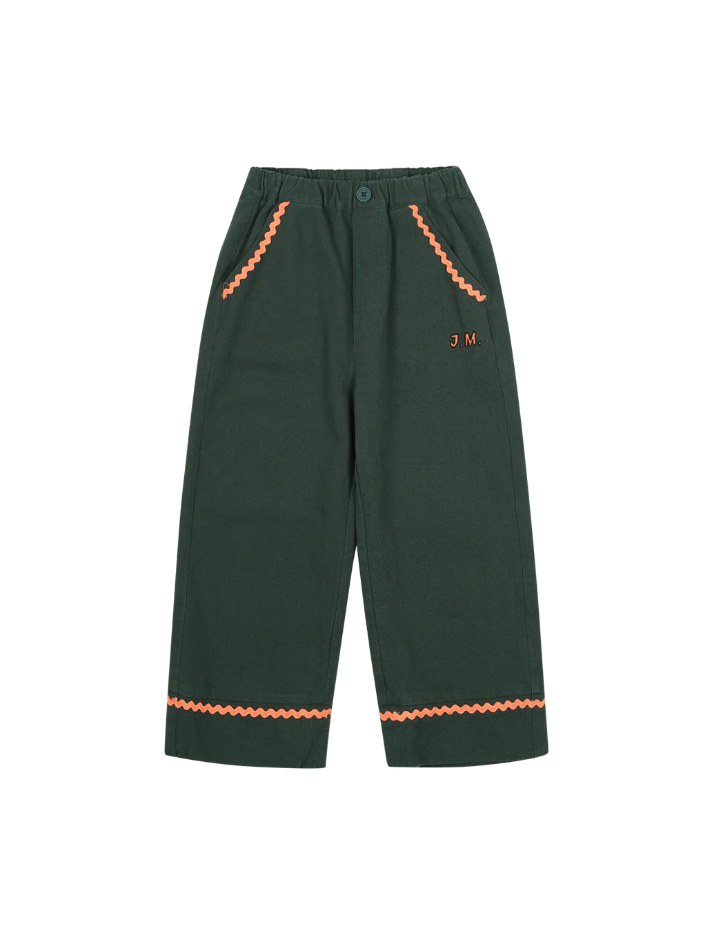 Spodnie Jellymallow ZIgzag Woven Pants Green Jelly Mallow BÉBÉ Concept 