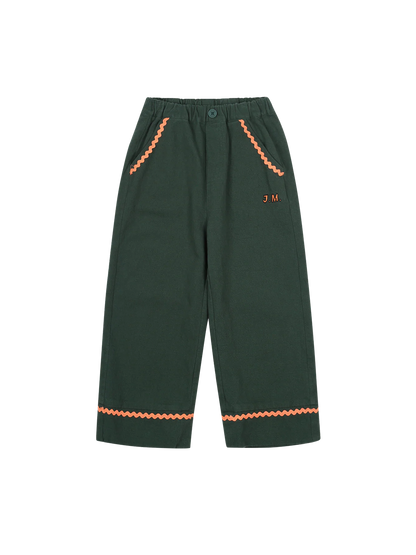 Spodnie Jellymallow ZIgzag Woven Pants Green Jelly Mallow BÉBÉ Concept 