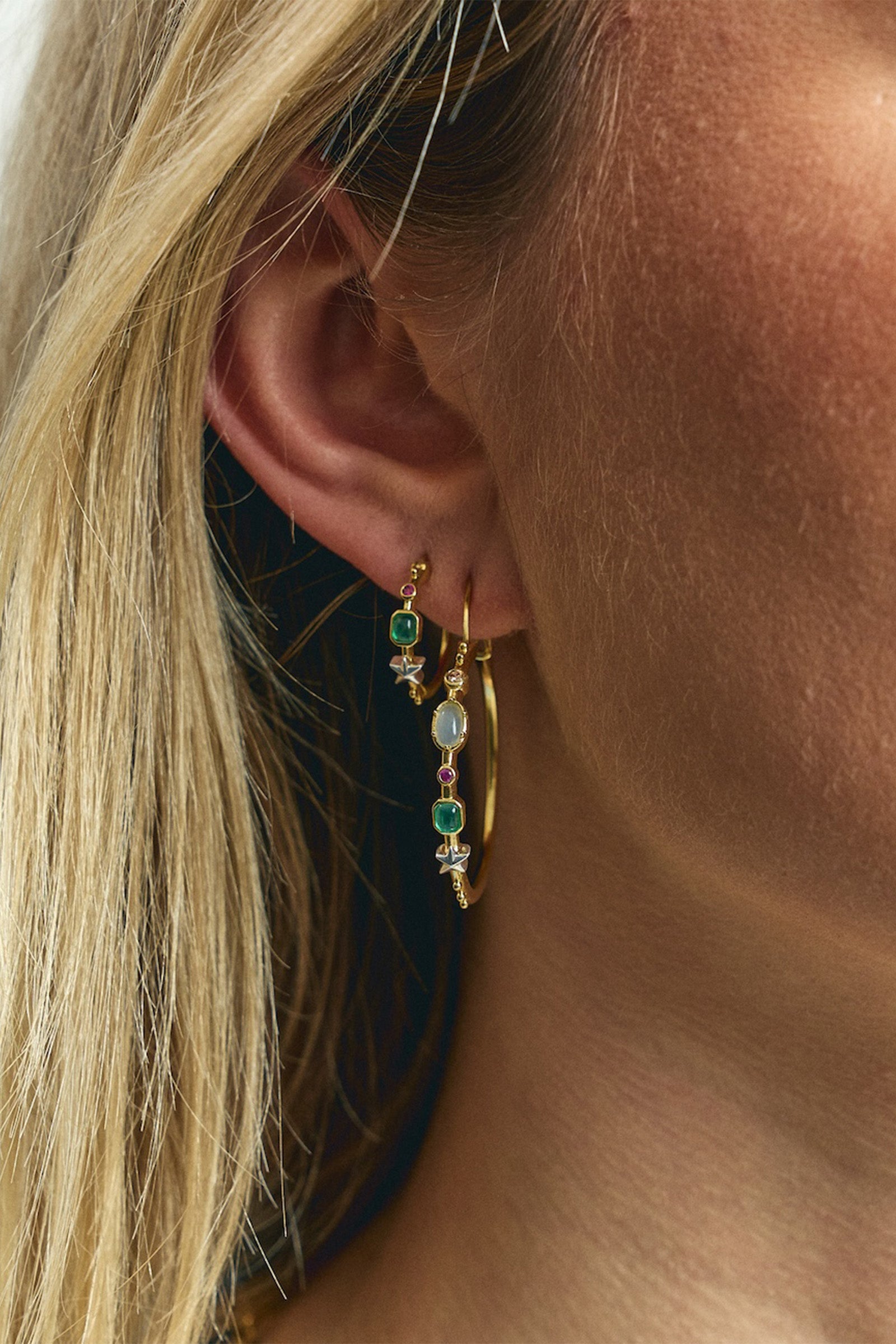 Big Storybook Hoop Earrings
