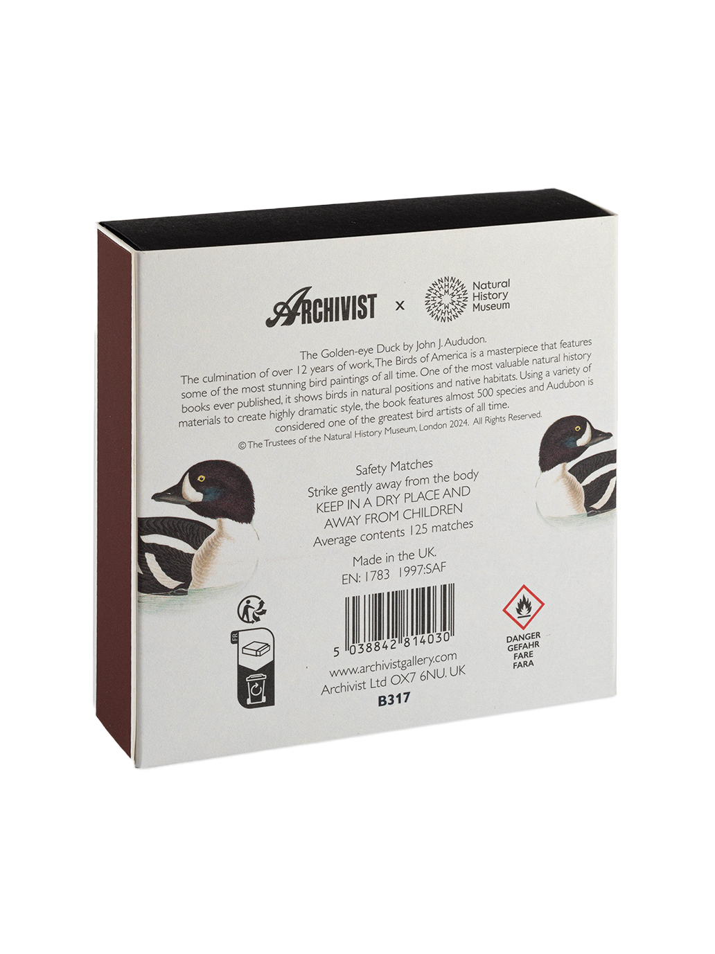 Luksusowe zapałki w ozdobnym pudełku Archivist Gallery BÉBÉ Concept 