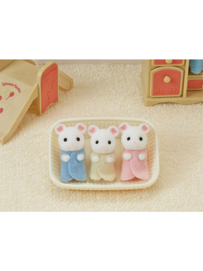 Miniaturowe trojaczki Marshmallow Mouse Triplets